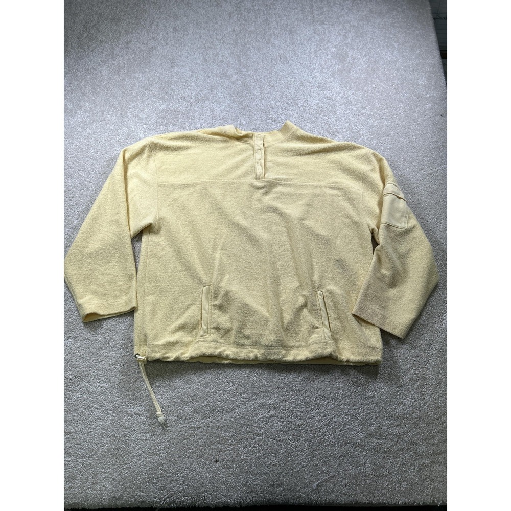 Christopher & Banks Pullover Womens XL Quarter Snap Pocket Drawstring Casual Swe